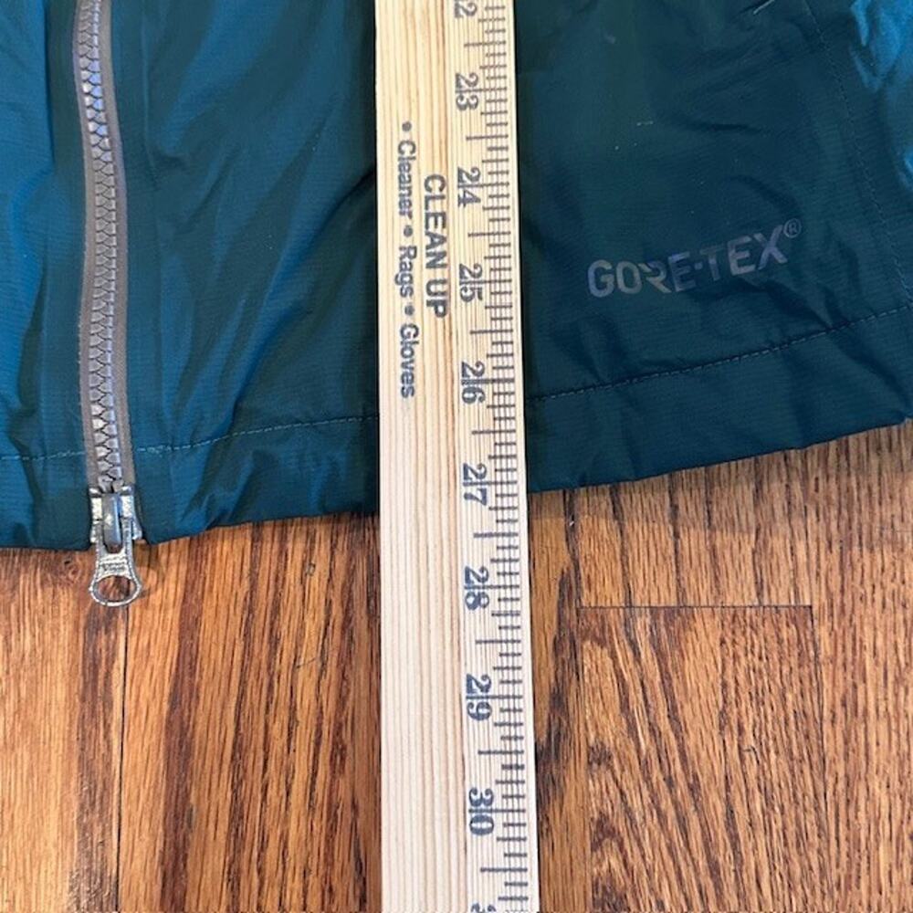 Mammut Rain Jacket Mens Size Medium Green Gray Gore-Tex Crater HS Hooded Zip Up - Picture 11 of 13